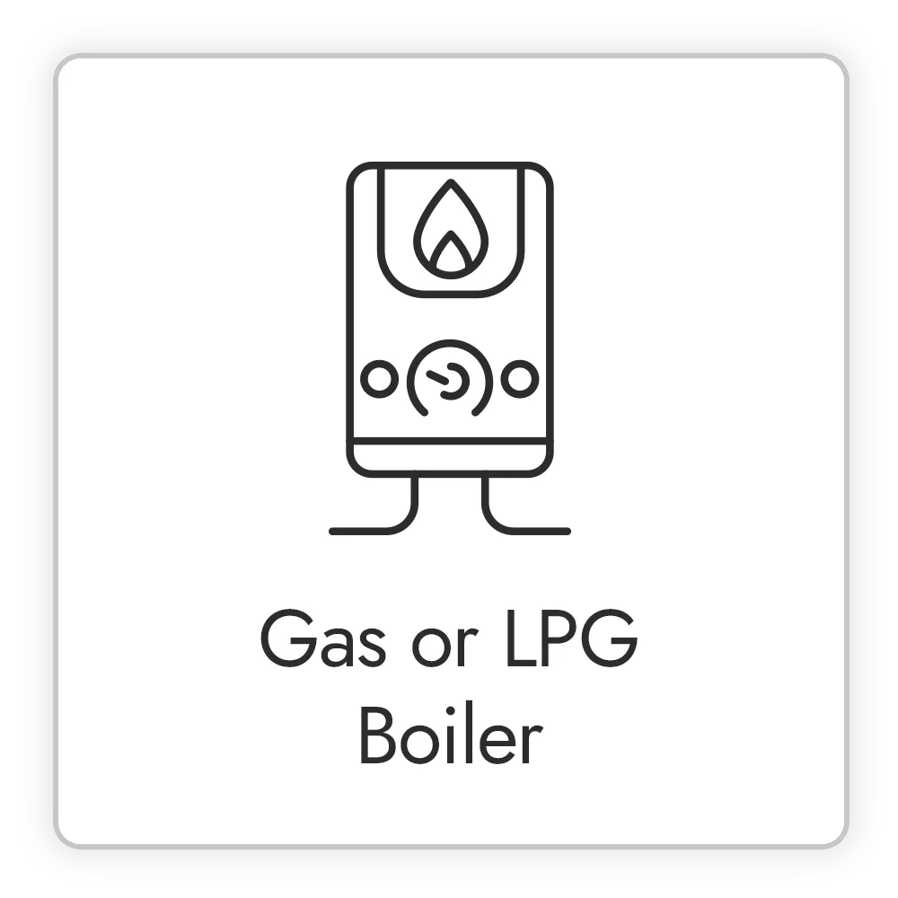 Gas or LPG Boiler